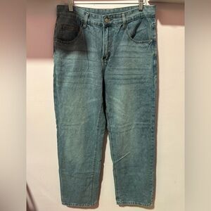 SHEIN Light Blue Straight Men's Jeans